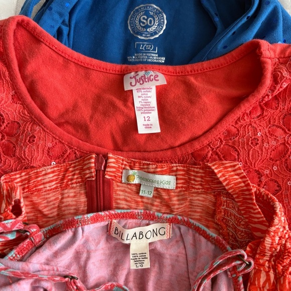 Lot of FOUR 4 girls dresses size 12 Justice Y2K Billabong Sundresses - Picture 15 of 15